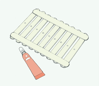 Craft Sticks Glued Together