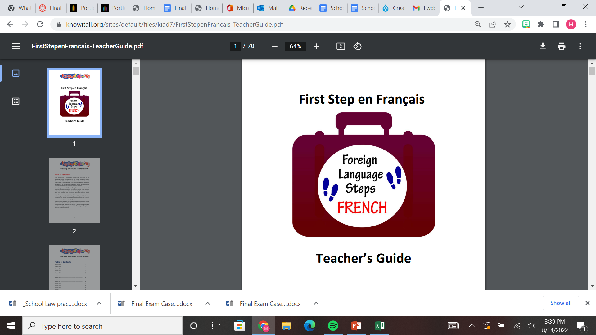First Step en Francais Lesson 105: Shopping at the Department Store ...