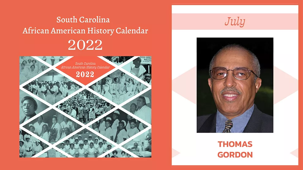 SC African American History Calendar: July Honoree - Dr. Thomas Gordon