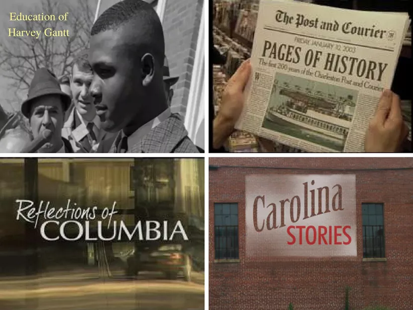 Images from Education of Harvey Gantt, Pages of History, Reflections of Columbia on Carolina Stories