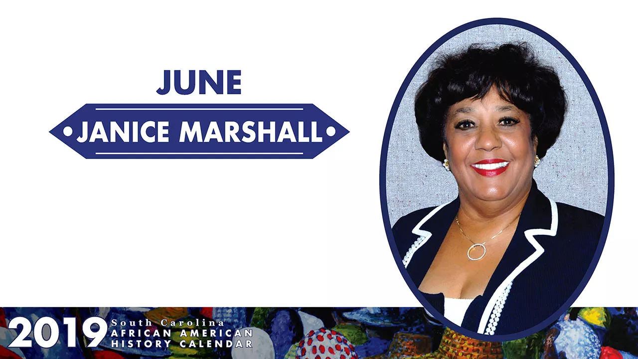 Images from SC African American History Calendar - June Honoree: Janice Marshall