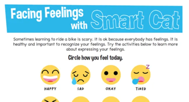 Facing Feelings with Smart Cat Worksheet