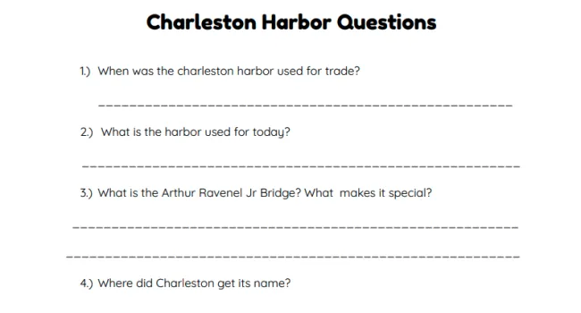 Charleston Harbor Video Questions | From the Sky