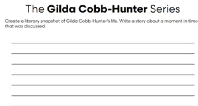 Gilda Cobb-Hunter - Using Summarizations Handout | SC African American History Calendar