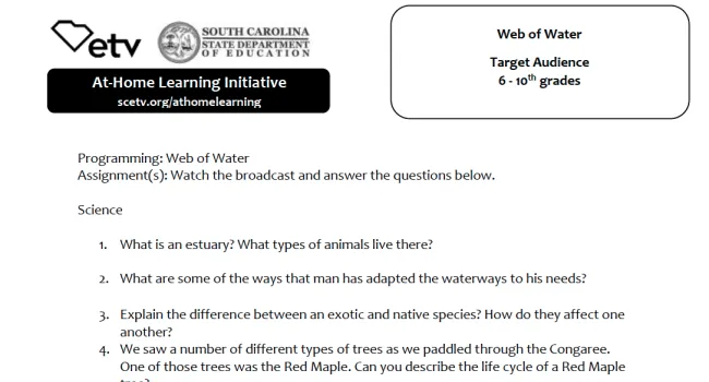 Web of Water Learning Activity