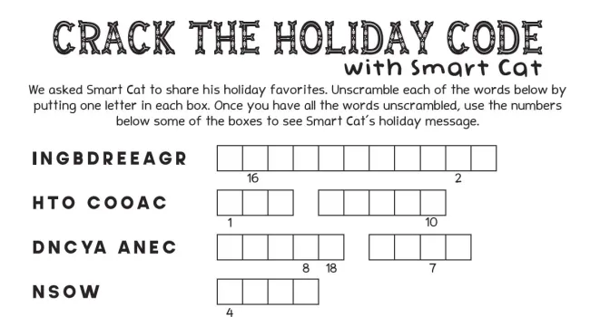 Crack the Holiday Code with Smart Cat