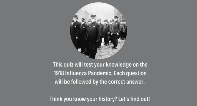 1918 Flu Pandemic Trivia Quiz - Teacher Resource | History in a Nutshell