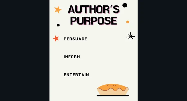 Author's Purpose Anchor Chart