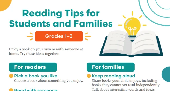 Reading Tips for Students and Families (Grades 1-3)