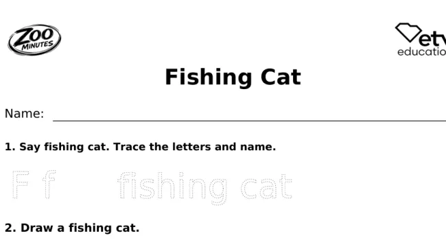Fishing Cat Early Writing