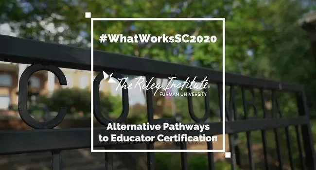 Alternative Pathways for Educator Certification (APEC)   | WhatWorksSC