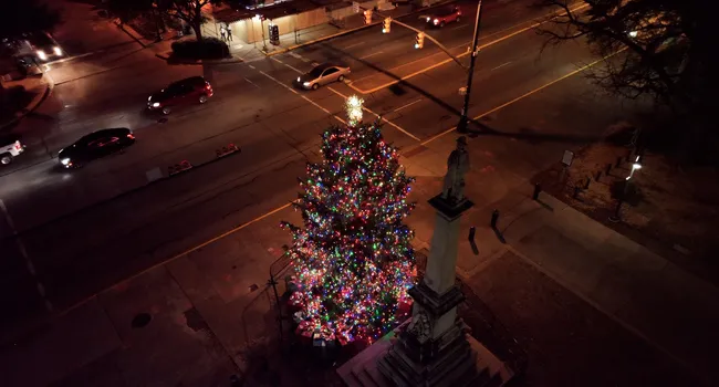 SC State Christmas Tree | From the Sky