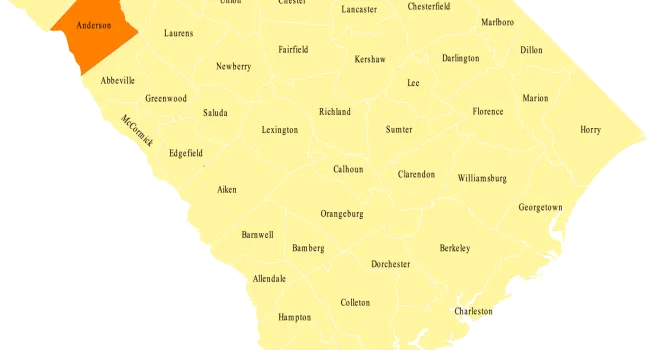 
            <div>Anderson | SC Counties</div>
      