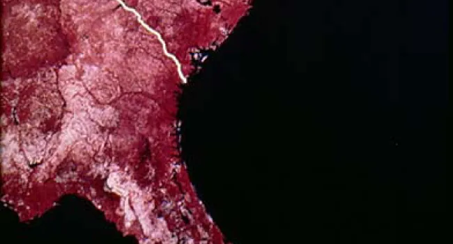 East Coast Satellite Image | History of SC Slide Collection