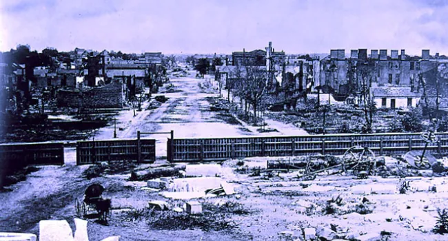 Aftermath of Columbia Fire | History of SC Slide Collection