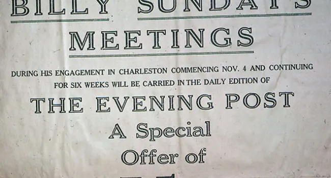 Billy Sunday Meeting | History of SC Slide Collection