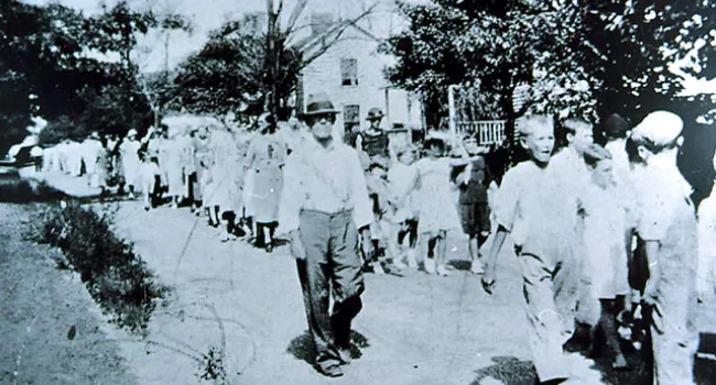 Unionization Parade for Saxon Mills | History of SC Slide Collection