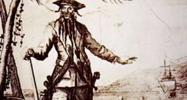 Edward Teach, a.k.a. Captain Blackbeard | History of SC Slide Collection