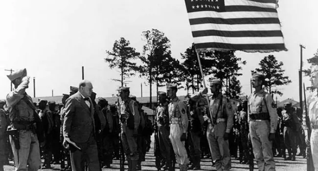 Winston Churchill Tours Fort Jackson | History of SC Slide Collection