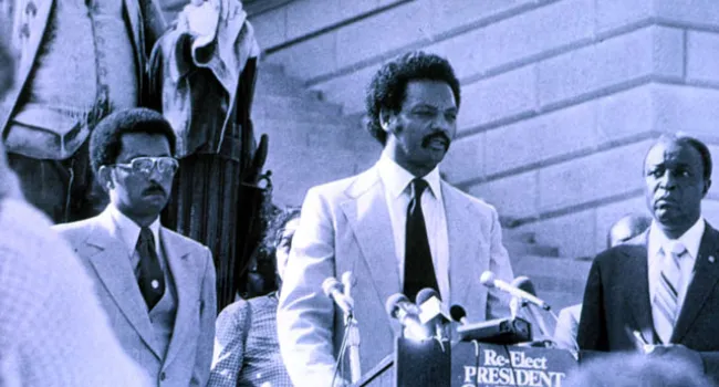 Jesse Jackson At "Re-Elect President Carter" Rally | History of SC Slide Collection