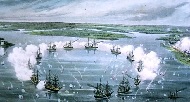 Bombardment of Port Royal | History of SC Slide Collection