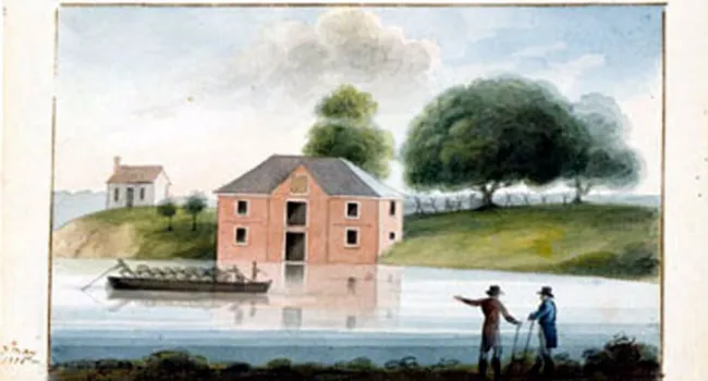 The Lock House On The Santee Canal | History Of SC Slide Collection