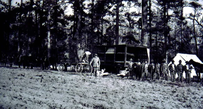 Chain Gangs Carrying Out Road Work | History Of SC Slide Collection