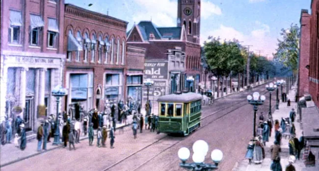 Rock Hill's Main Street Business District, 1913 | History Of SC Slide Collection