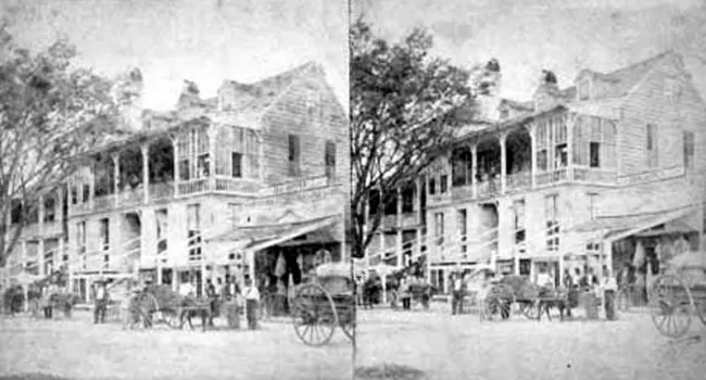 Downtown Beaufort, 1860's | History Of SC Slide Collection