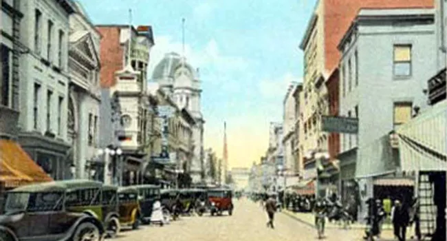 King Street In Charleston, 1925 | History Of SC Slide Collection