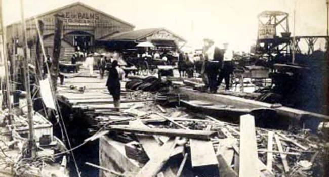 Hurricane Damage To Charleston Ferry Wharf, 1911 | History Of SC Slide Collection