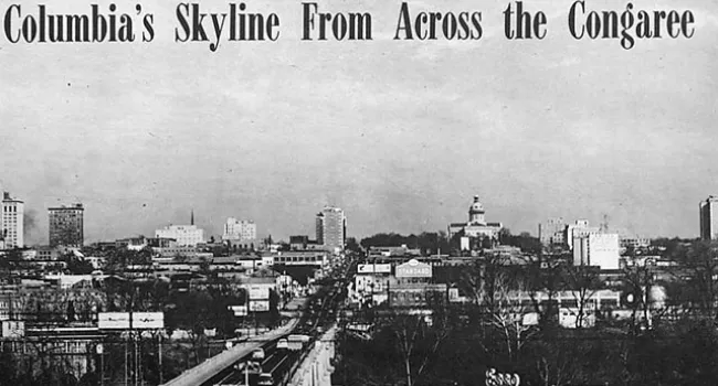 The Columbia Skyline As Seen From Gervais Street Bridge | History Of SC Slide Collection