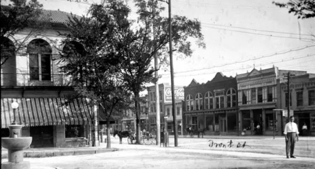 The Corner Of Front And Broad Street In Georgetown | History Of SC Slide Collection