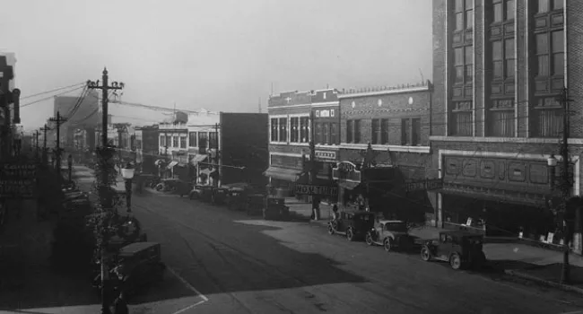Downtown Greenville, 1920's | History Of SC Slide Collection