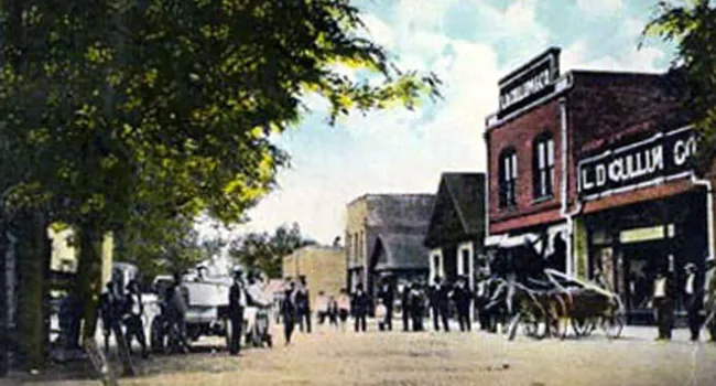Granite Street In Batesburg, 1913 | History of SC Slide Collection