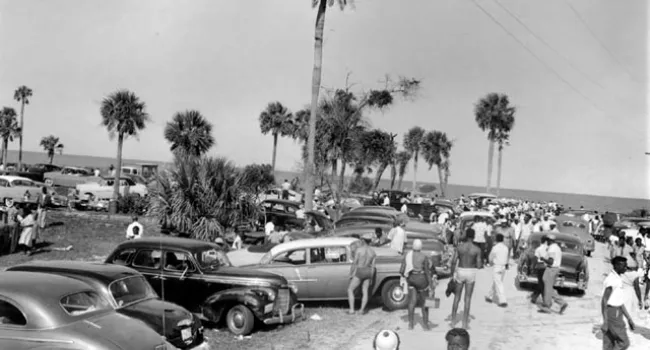 A Day's Outing At The Beach | History Of SC Slide Collection
