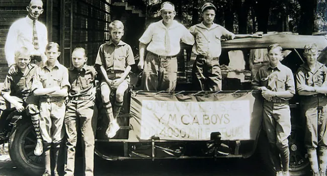 YMCA Parade Float In Greenville, 1924 | History Of SC Slide Collection