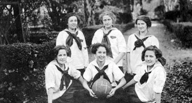 The Chicora College Basketball Team, 1914 | History Of SC Slide Collection