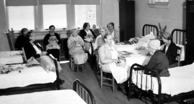 New Women's Dormitories In Home For The Aged | History of SC Slide Collection