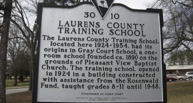 Laurens County - Laurens County Training School