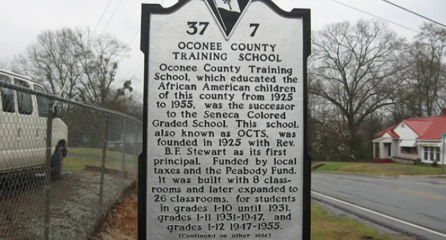 Oconee County - Oconee County Training School