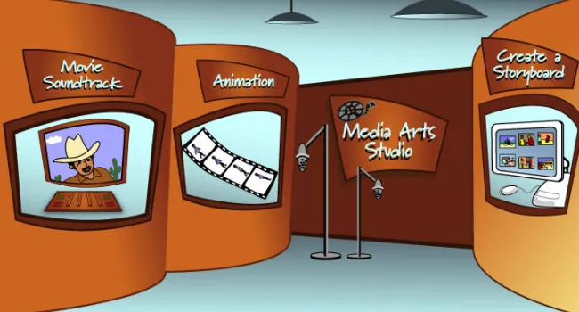 
            <div>The Media Arts Studio</div>
      