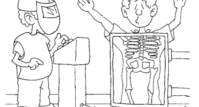 X-Ray Technologist Coloring Page | Kids Work
